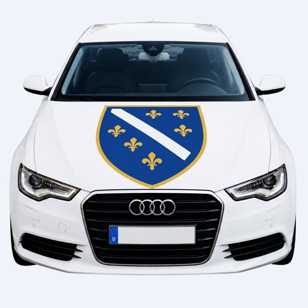 Ljiljani - Bosnia and Herzegovina - Flag Car Cover – For All Cars