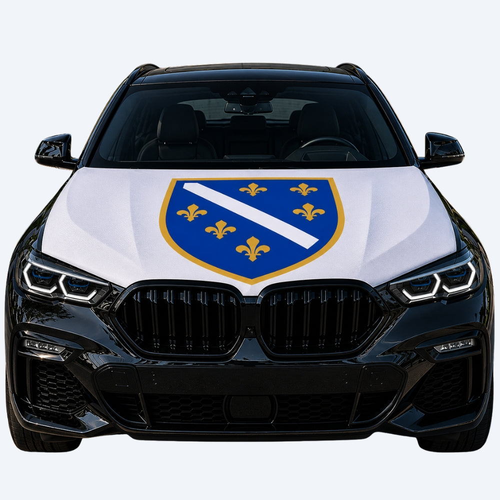 Ljiljani - Bosnia and Herzegovina - Flag Car Cover – For All Cars