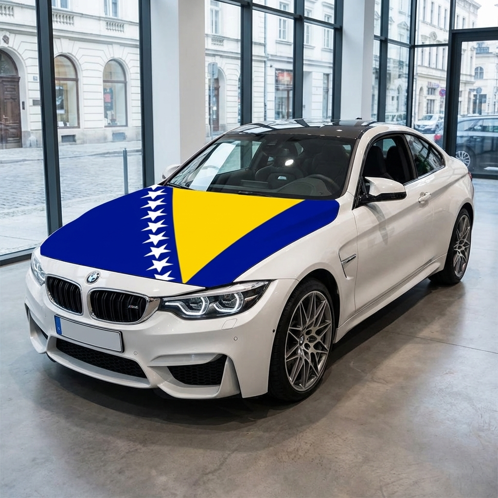 Bosnia and Herzegovina Flag Car Cover – For All Cars