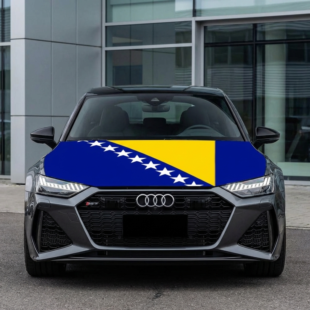 Bosnia and Herzegovina Flag Car Cover – For All Cars