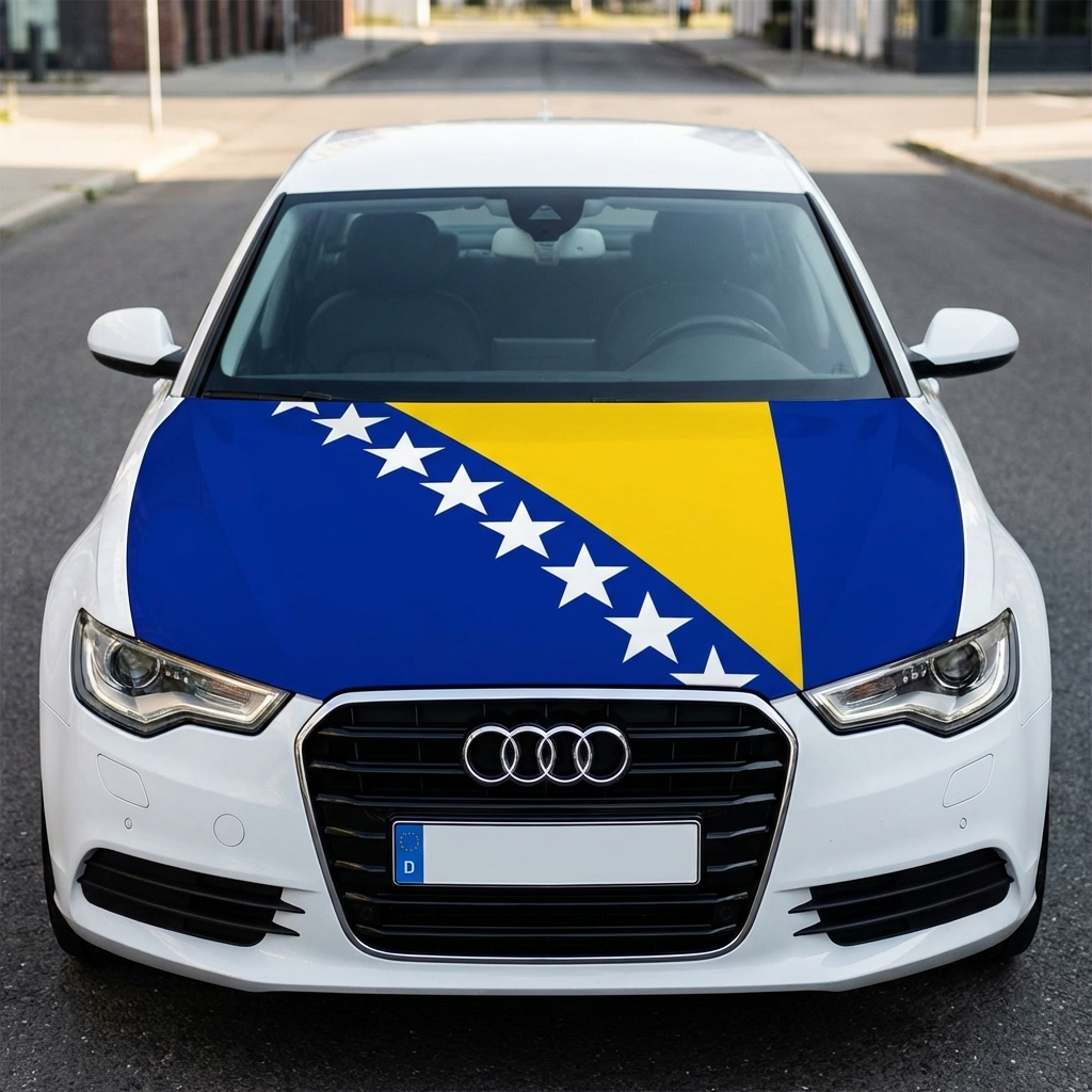 Bosnia and Herzegovina Flag Car Cover – For All Cars