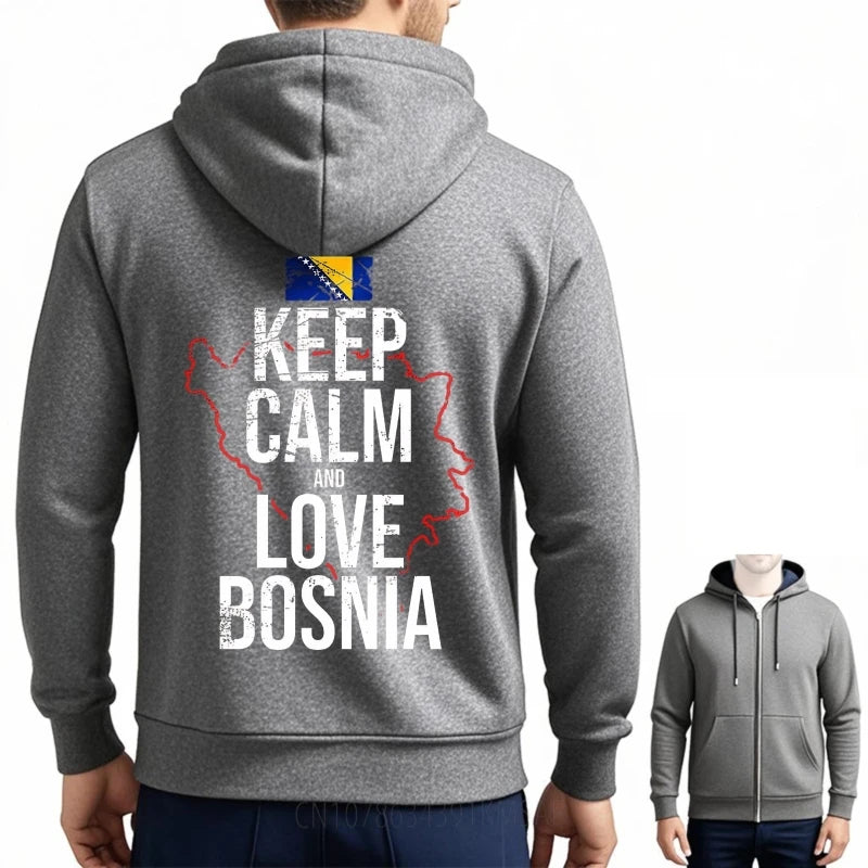 Keep Calm And Love Bosnia Hoodie – Wear Your Bosnian Pride Every Day