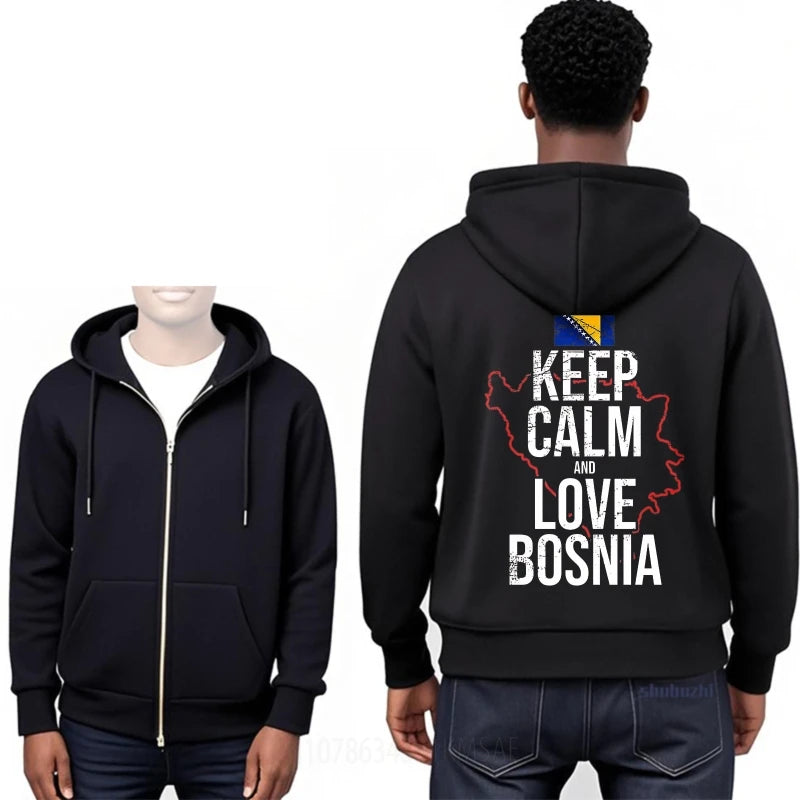 Keep Calm And Love Bosnia Hoodie – Wear Your Bosnian Pride Every Day