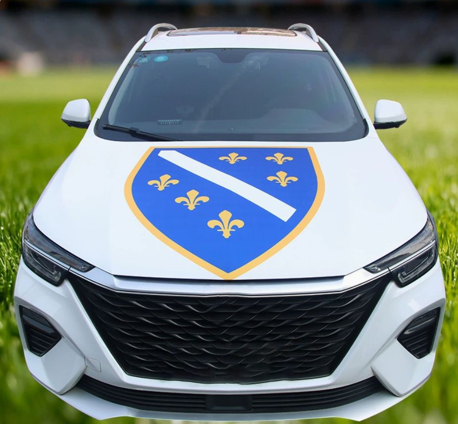 Ljiljani - Bosnia and Herzegovina - Flag Car Cover – For All Cars